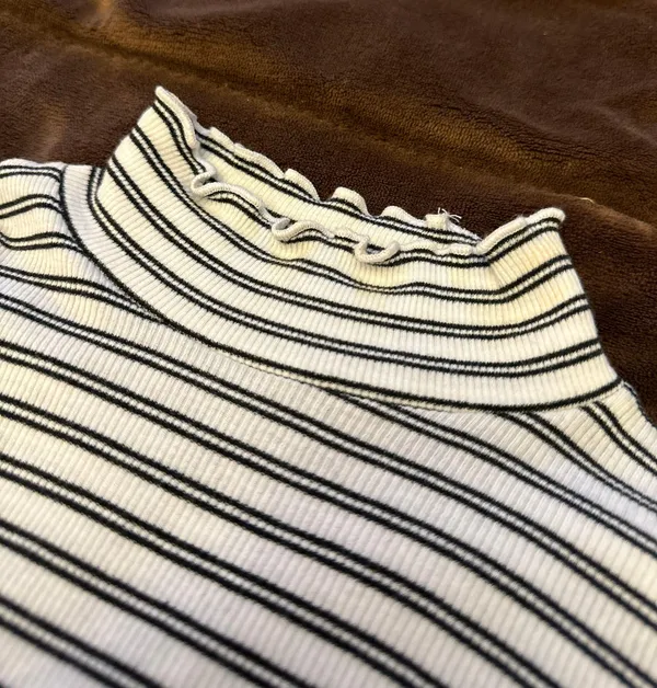 Striped Turtle Neck Long Sleeve - Image 4