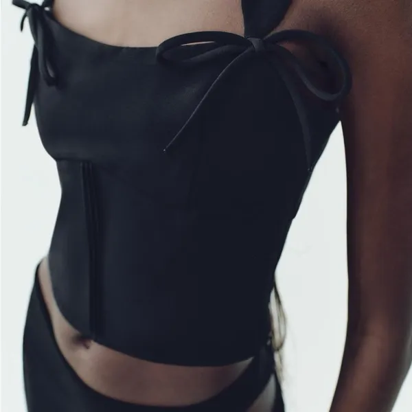ZARA Bow Corset Top - Image 2
