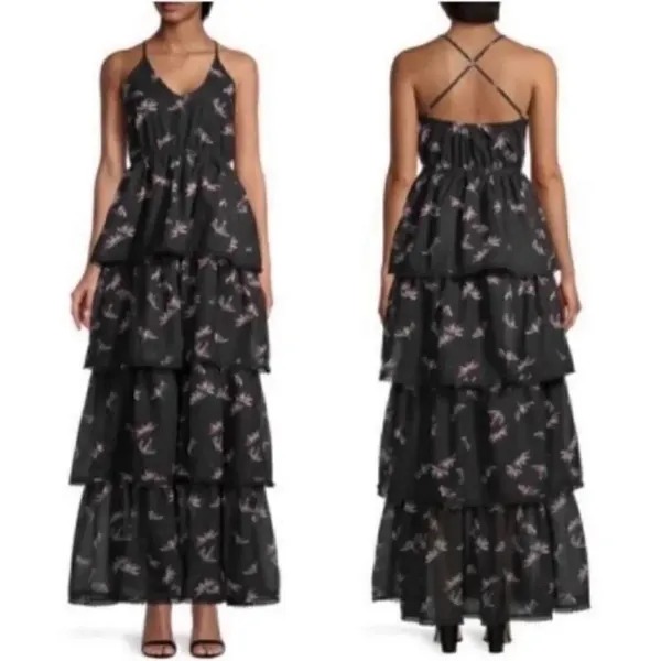 AREA STARS Bianca Floral Tiered Floral Print Maxi Dress(Size Large) - Image 2