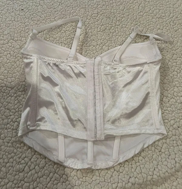 White Corset Top Size M - Image 3