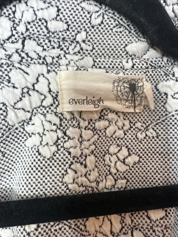 Everleigh Small Floral Jacquard Blazer Cotton Stretch Academia Preppy Cottagecor - Image 2