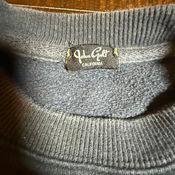 John Galt Brandy Melville Los Angeles 1984 USA Flag Sweatshirt Navy Blue White M - Image 4