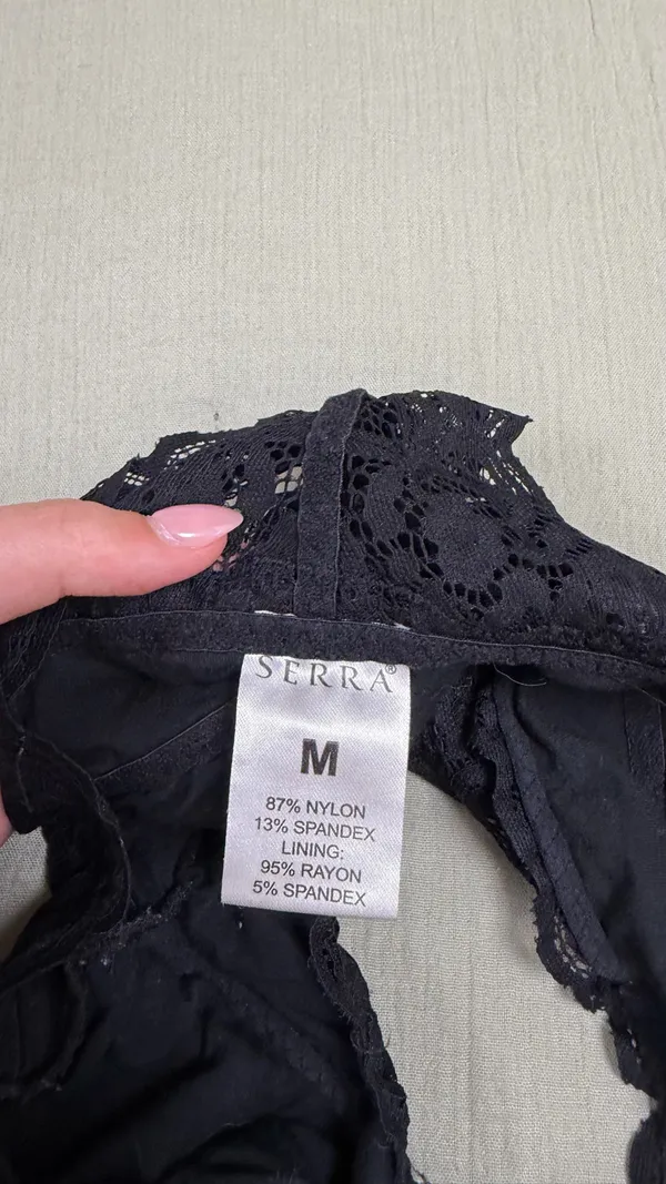 Lace Bralette Black Size M - Image 3