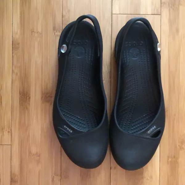 Croc’s Olivia Black Slingback Flats Women’s Size 9 - Image 3