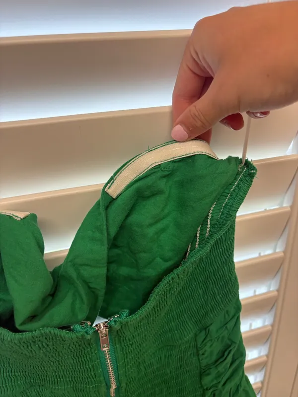 Green strapless cut out mini dress - Image 8