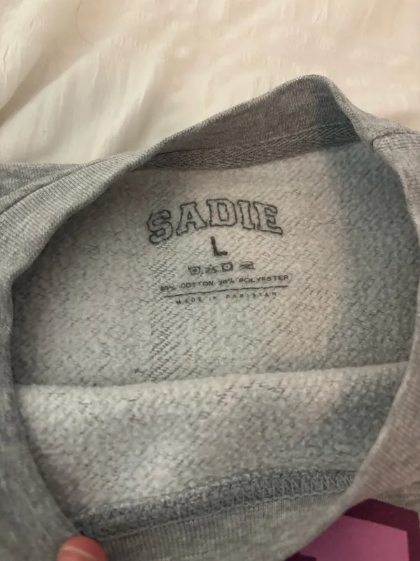 IDGAF sweatshirt Gray Size L - Image 2