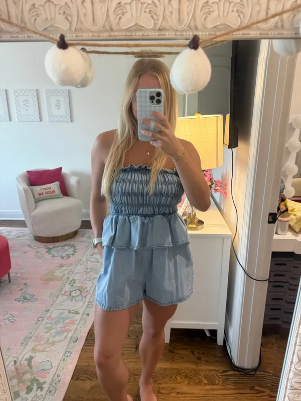 Denim romper  - Image 2