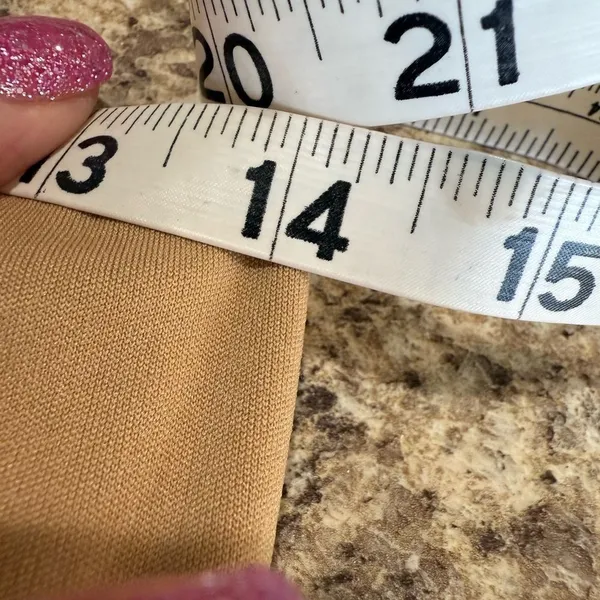 Tan Pants Side Pocket Elastic Waistband Medium - Image 6