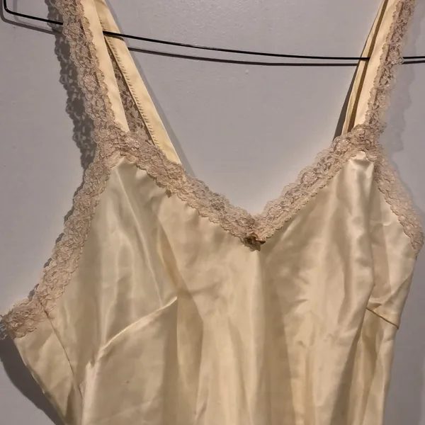 Vintage Olga Cream Chemise - Image 2