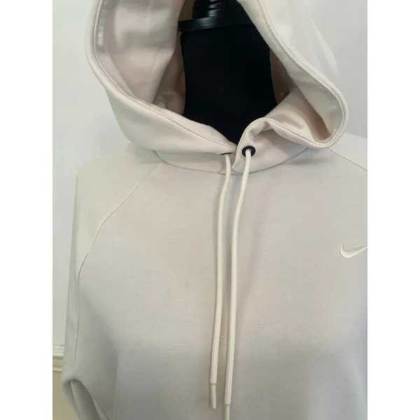Nike Women’s Cream Fleece Pullover Hoodie Sweatshirt Embroidered Mini Swoosh - Image 6