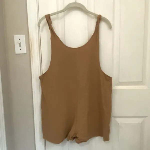 WRCNote Women’s Casual Short Overalls in Medium Brown - Image 5