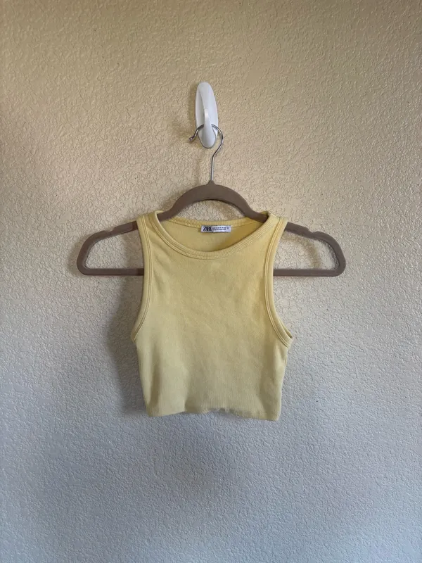 Yellow Zara Crop Top - Image 2
