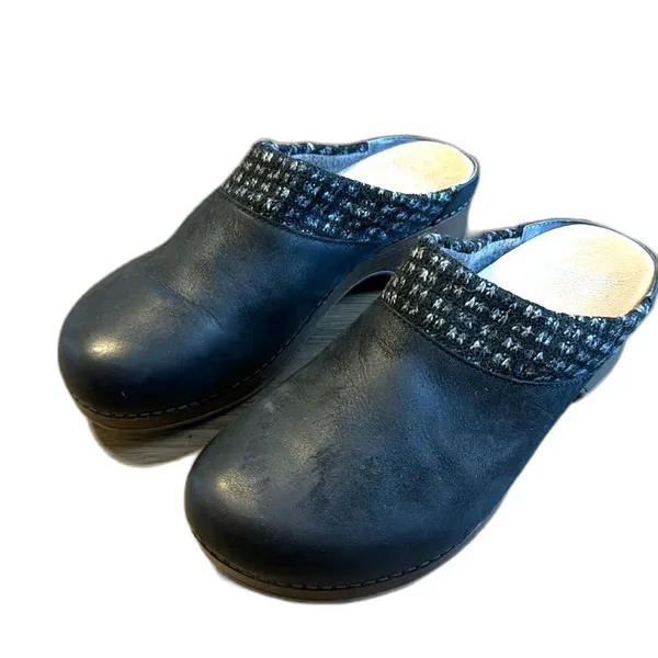 Dansko Bev Burnished Nubuck Leather Backless Clog Slide Mule size‎ 39 8.5-9 - Image 2