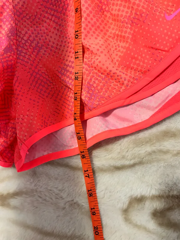 Nike Women’s Neon Coral Athletic Shorts - Image 2