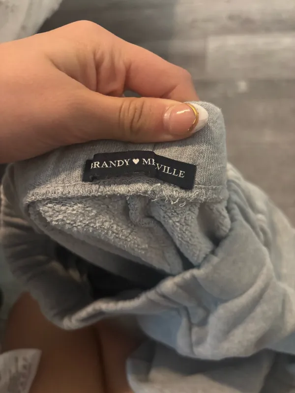 Grey Brandy Melville Sweatpants Cuff - Image 4