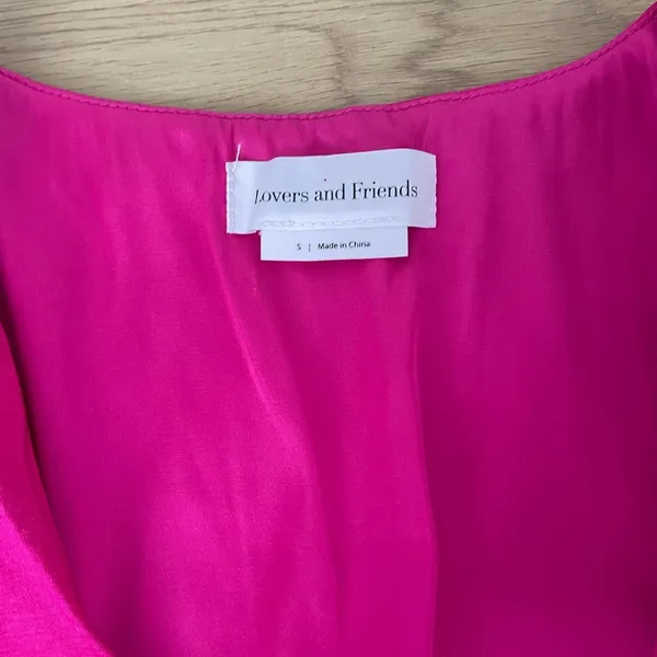 Lovers + Friends Hot Pink Lorenza Mini Dress Long-sleeve - Image 4