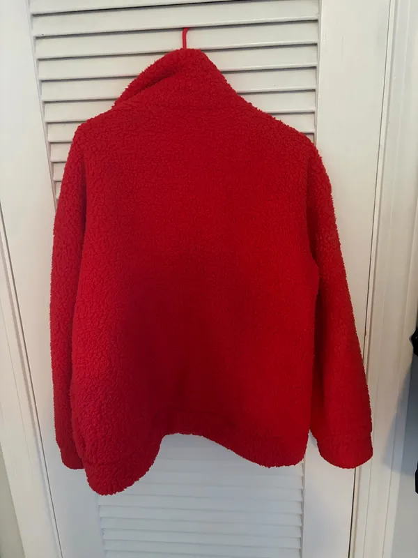 Amazon Red Sherpa Jacket - Image 4