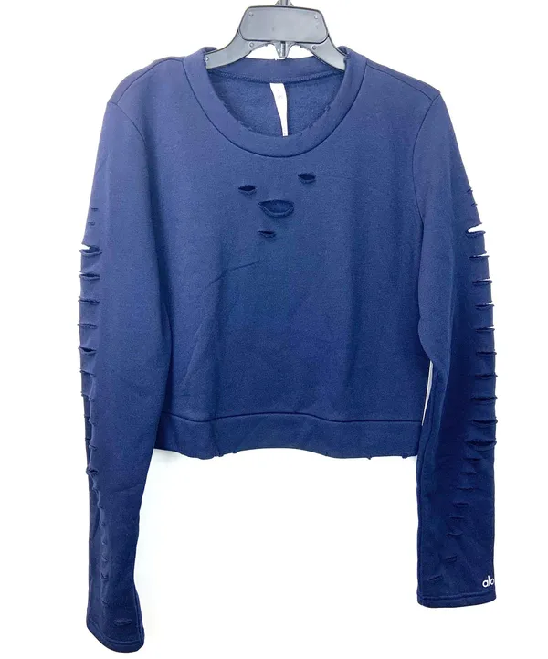 Alo Ripped Warrior Long Sleeve Top Lg - Image 3