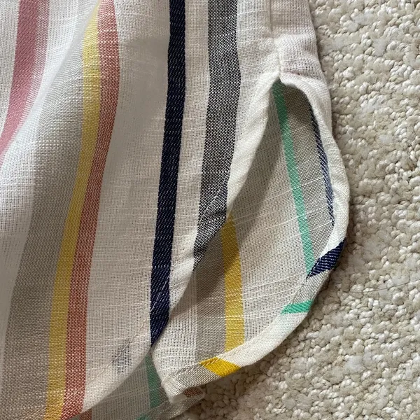 Anthropologie Striped Button Down Shirt - Multicolor Size 8 100% Cotton - Image 11