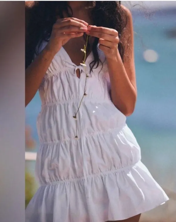 ZARA Tiered Mini Dress - Image 2