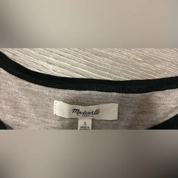 Madewell Brown And Black Long Sleeve Top Women’s Size S - Image 5