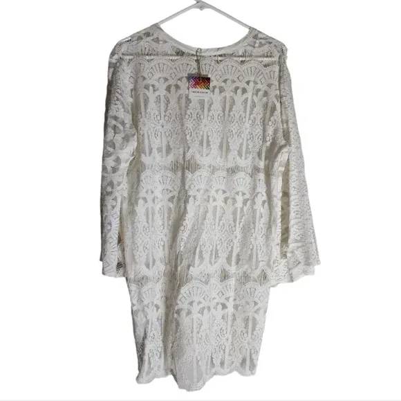 NWT Threadzwear Lace White Cover Up - One Size Fit - Image 2