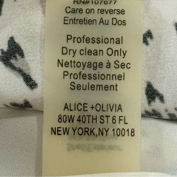 Alice + Olivia Russell Safari Silk Mini Slip Dress XS Animal Print Cocktail Chic - Image 10