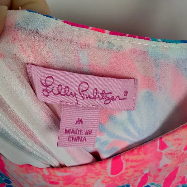 Lilly Pulitzer Lexi Slip Dress Medium Light Pascha Pink Preppy Tropical Resort - Image 7