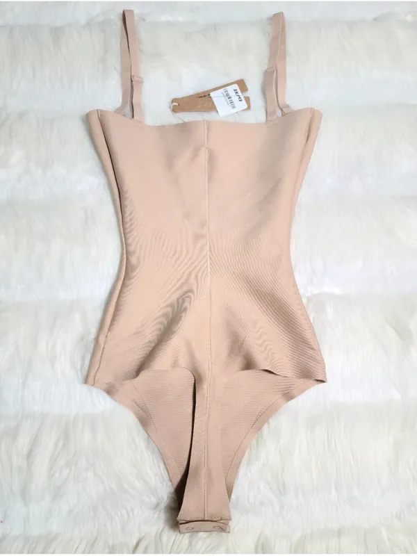 NWT Skims Body Zoned Open Bust Brief Bodysuit CLAY Size M (G14) - Image 2