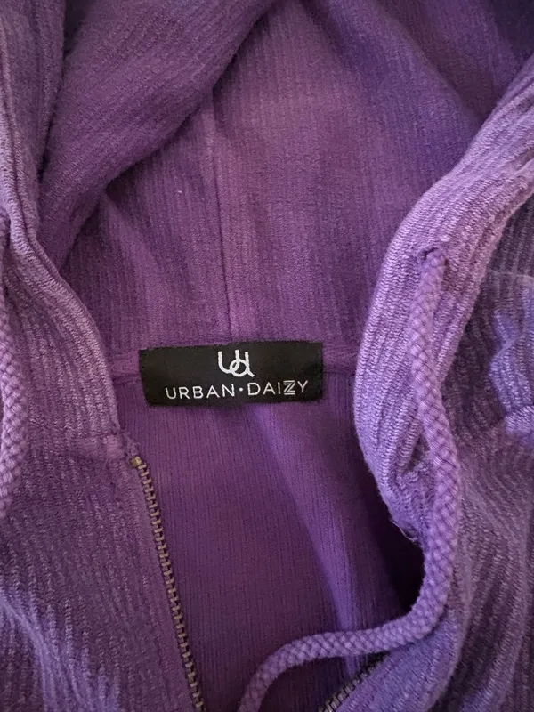 purple zip up Size M - Image 3
