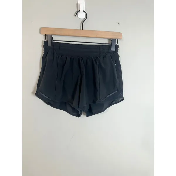 Lululemon Hotty Hot High-Rise Lined Short 4" Black Athletic Running Size 6 - Image 5
