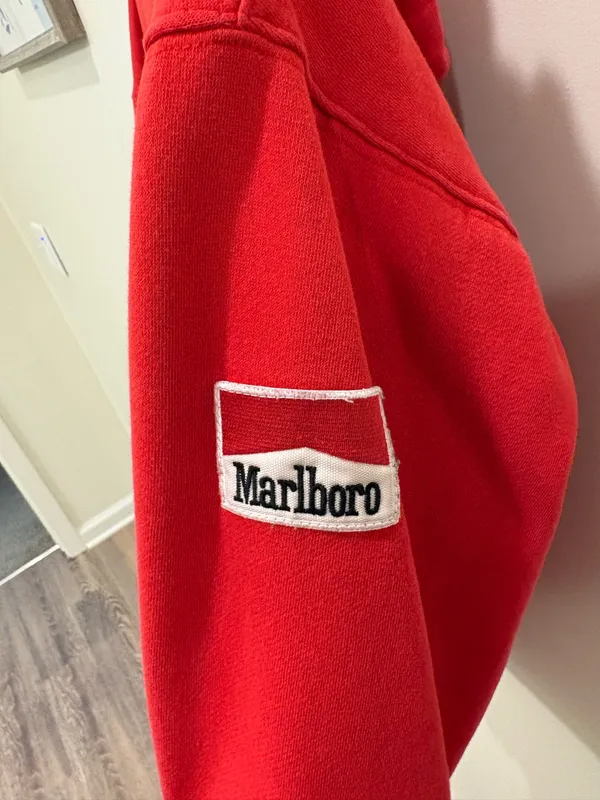 Vintage Marlboro Sweatshirt Red - Image 3
