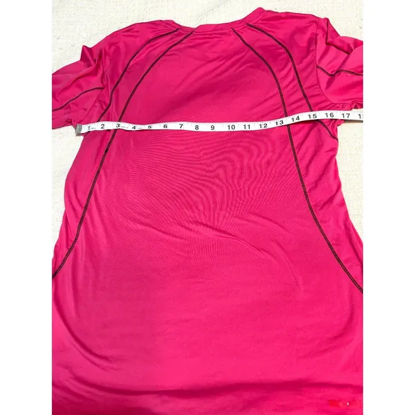 Ariat Tek Long Sleeve Performance Shirt Hot Pink Stretch Athletic Sz M Women's - Image 8