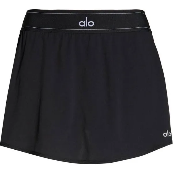 Alo Yoga Match Point Tennis Skirt Black Logo Elastic Skort Small W7158R - Image 4