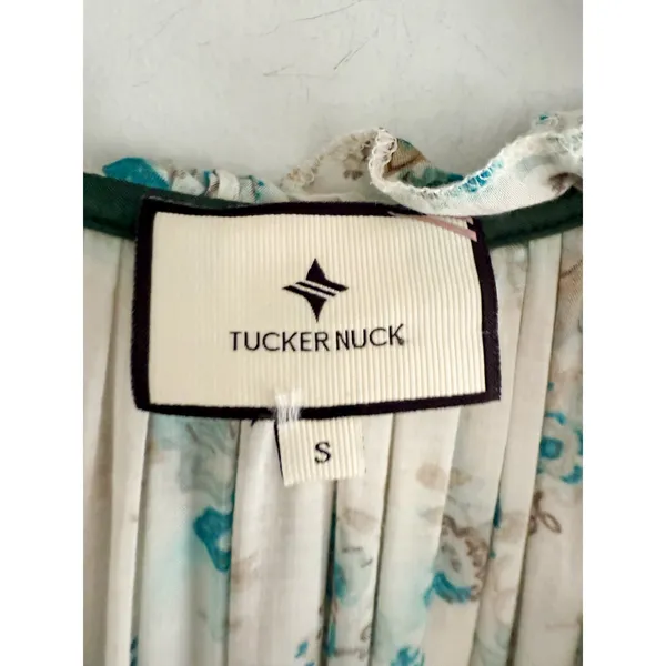 Tuckernuck | Tnuck‎ Beach | Coverup Delphinium Bloom Maxi Cassis Caftan | Sz S - Image 5