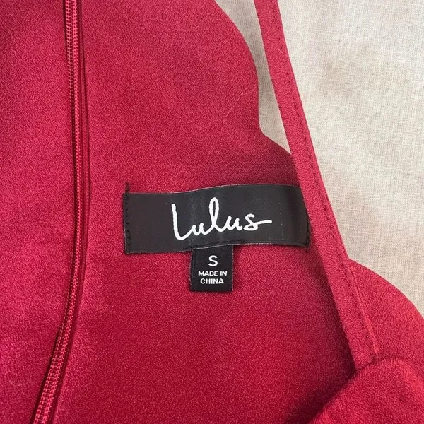 Lulu’s Endlessly Endearing Wine Red mini Dress size small - Image 10