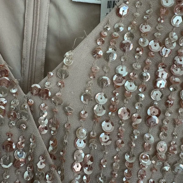 Mac Duggal Sequin Long‎ Puff Sleeve Cocktail Midi - Image 11