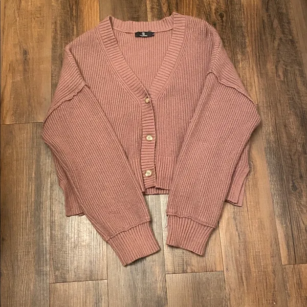 Cozy Brown Women's Cardigan Size L - Image 14