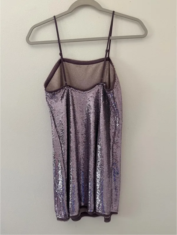 Free People Whimsical Romantic Summer Time to Shine sequins mini dress size xs - Image 4
