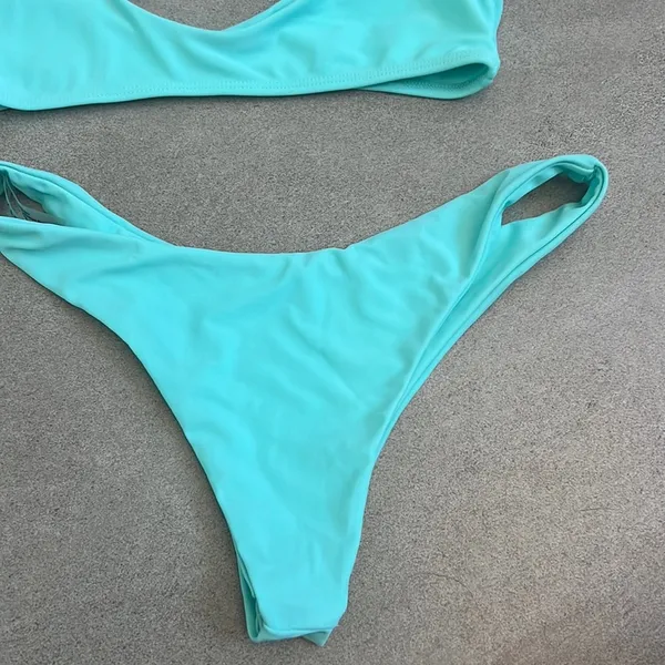 Zaful Turquoise Bikini Set - Image 3