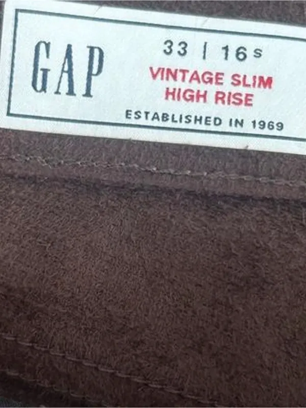 Gap brown faux leather pants - Image 2