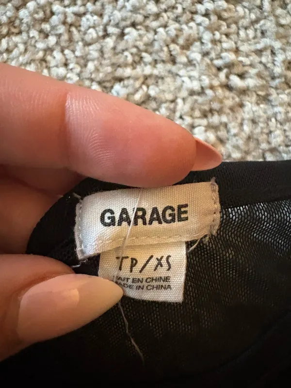Black Mesh Garage Top - Image 3