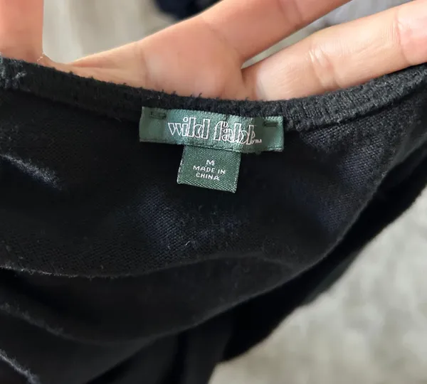 Wild Fable Black Crop Top - Image 4