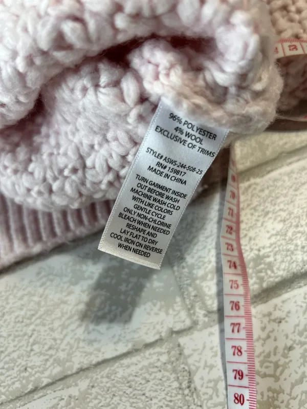 Altar'd State Pale Pink Cozy Crewneck Sweater Size Small - Image 4
