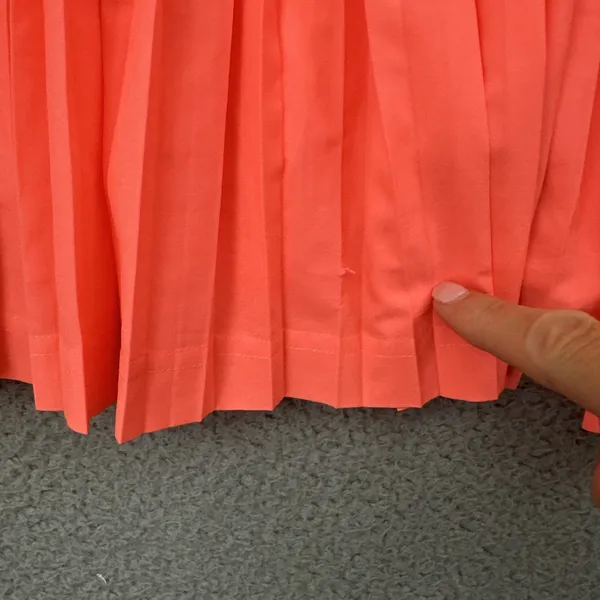 Lululemon Pleat To Street Skirt Skort Grapefruit Coral Athletic Tennis Women 8 - Image 2