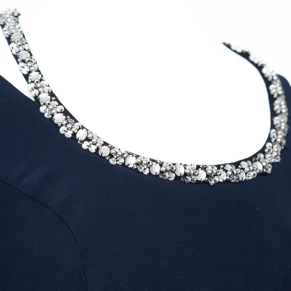 Xscape Crystal Trim Long‎ Sleeve Gown - Image 12