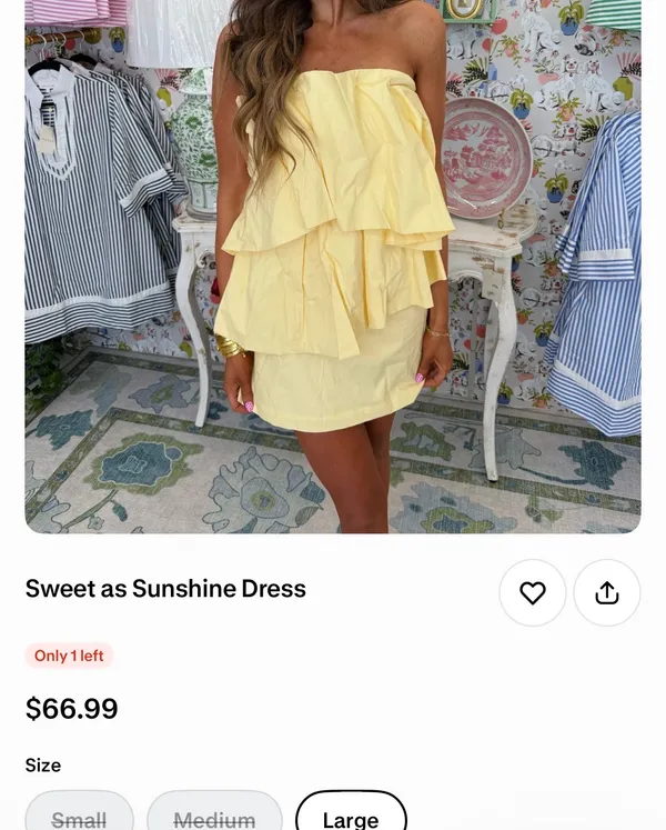 Sweet As Sunshine Yellow Size L - Image 2