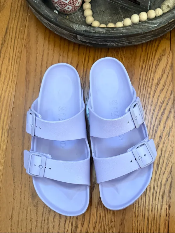 Birkenstock Lilac Stealth Buckle EVA Slide Sandals for Women - Image 6