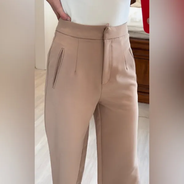 Nasty Gal High Waisted Tailored Wide Leg Dress Pants - Image 4