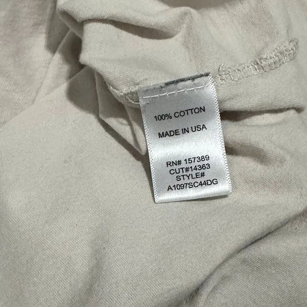 Originality Outer Banks T Shirt Womens S Cream Cotton Made in USA Slight Crop - Image 5